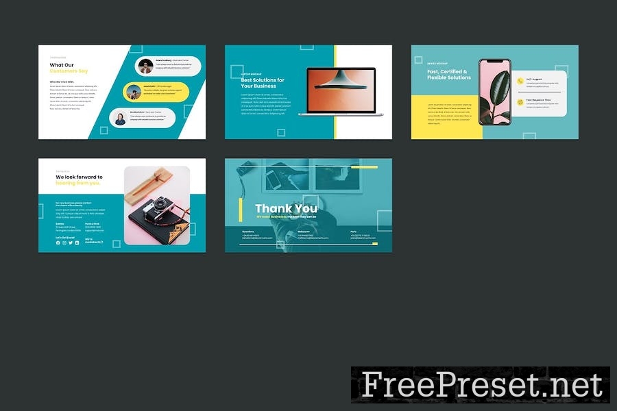 Creative Agency Google Slides Template PTF3X9X