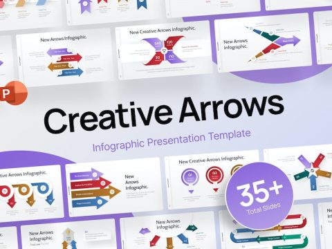 Creative Arrows Infographic PowerPoint Template