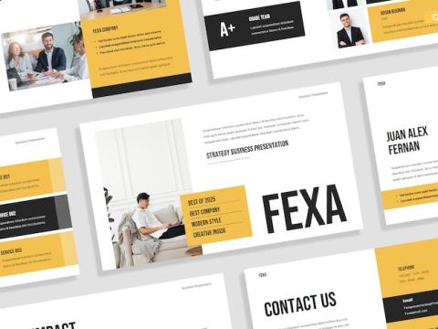 Creative Black Yellow Business Strategy 023