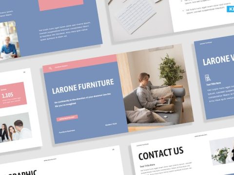 Creative Blue-Gray Rose Furniture Business 021