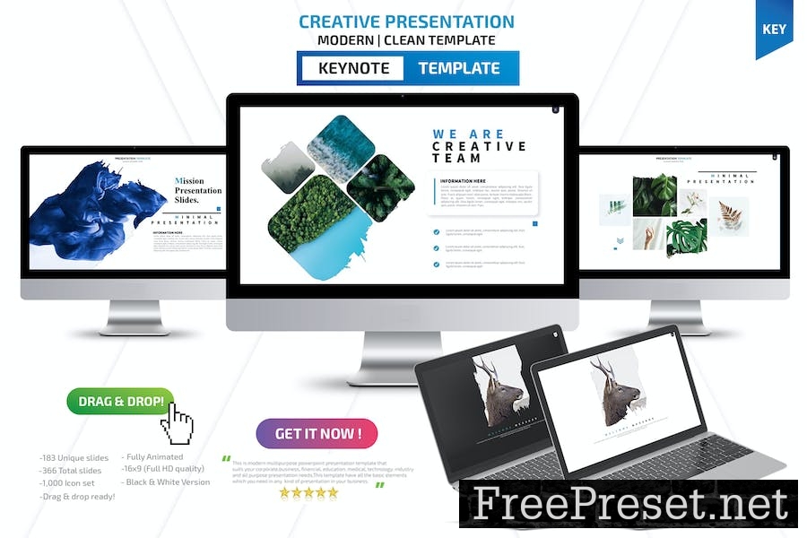 Creative Keynote Presentation Template W4VYLAL