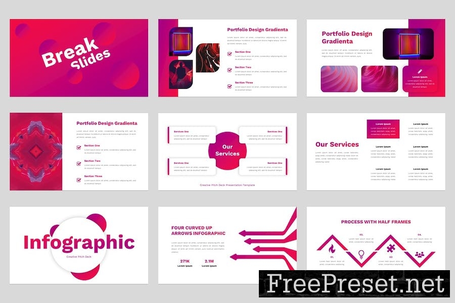 Creative Pitch Deck Google Slides Template JUNAREZ