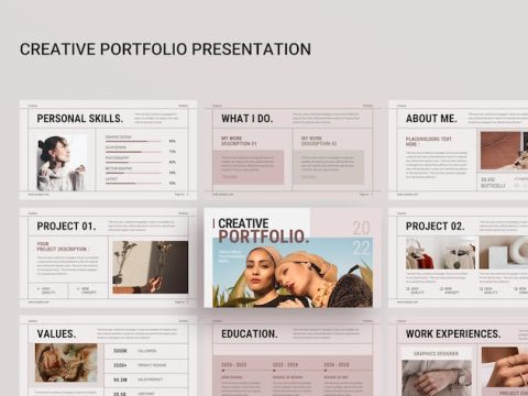 Creative Portfolio PowerPoint Presentation Y6Z8QTQ