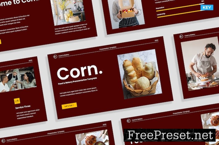 Creative Red Yellow Food Presentation Template 006 4J2PE5S