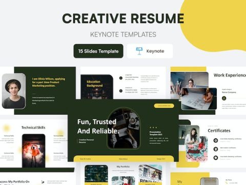 Creative Resume Presentation Template - Keynote QPKFTK4