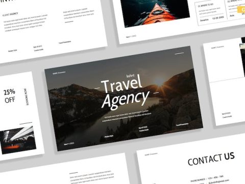 Creative White Black Travel Agency 023