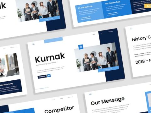 Creative White Blue Marketing Strategy 023