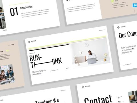 Creative White Lime Education Company Profile 011