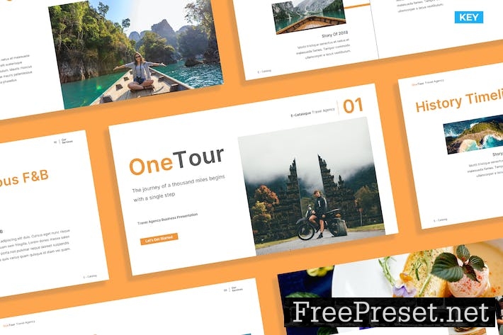 Creative White Orange Travel Agency Business 020