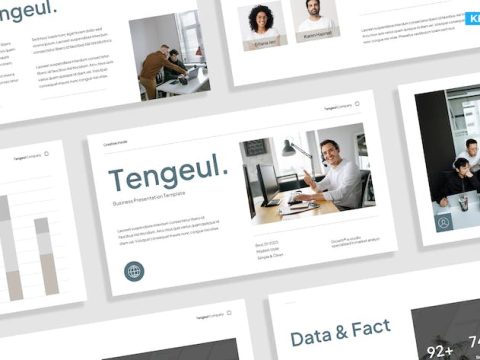 Creative White Teal Business Company Profile 021 4C5G3WW