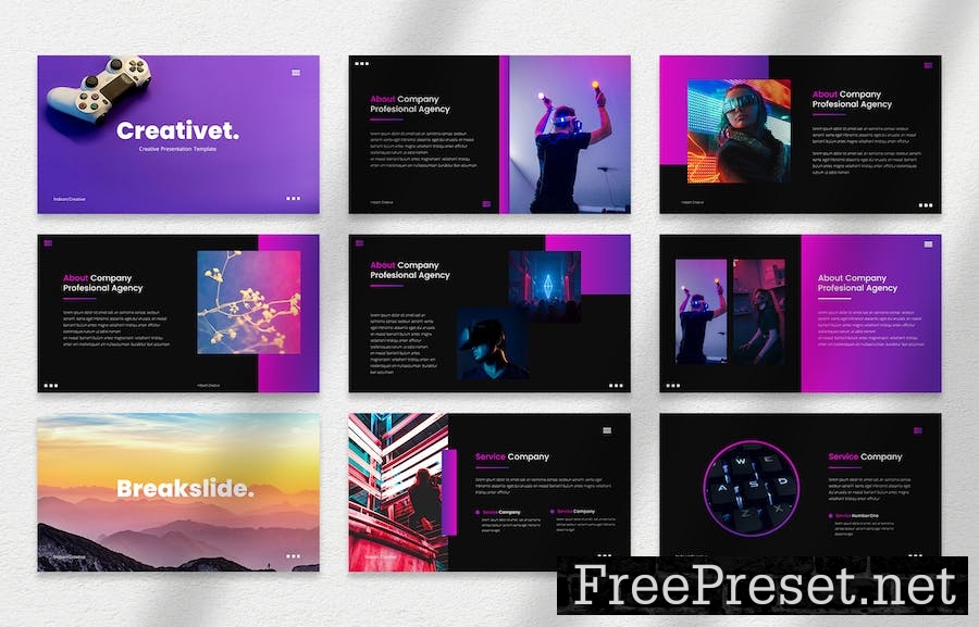 Creativet Busines & Creative Presentation Template XF86ZJK