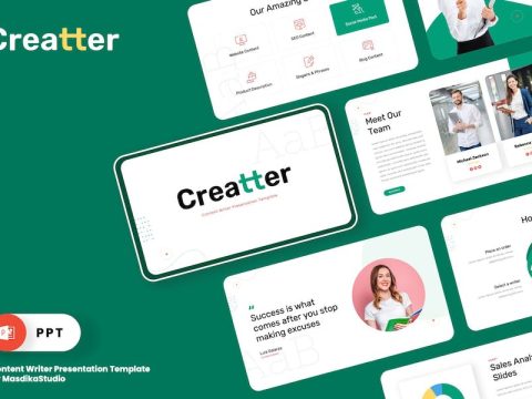 Creatter - Content Writer & Copywriter Powerpoint RMLTF7R