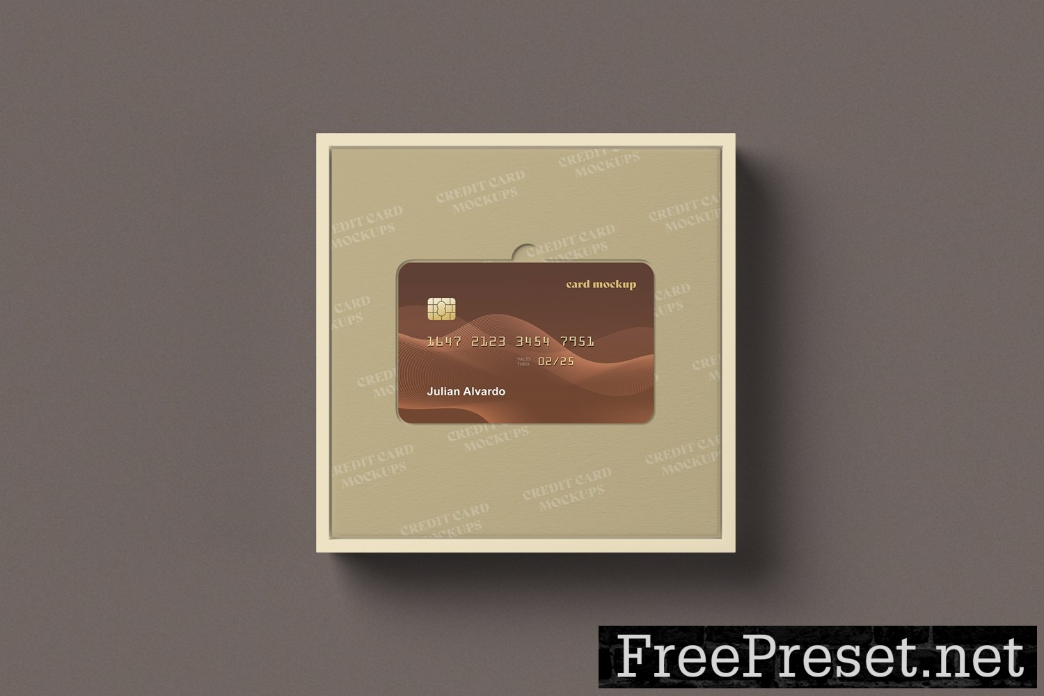 Credit Card with Box Mockups 10283654