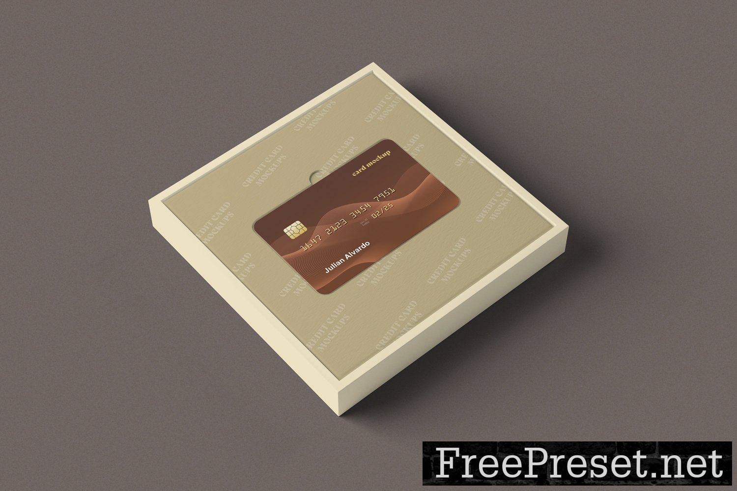 Credit Card with Box Mockups 10283654