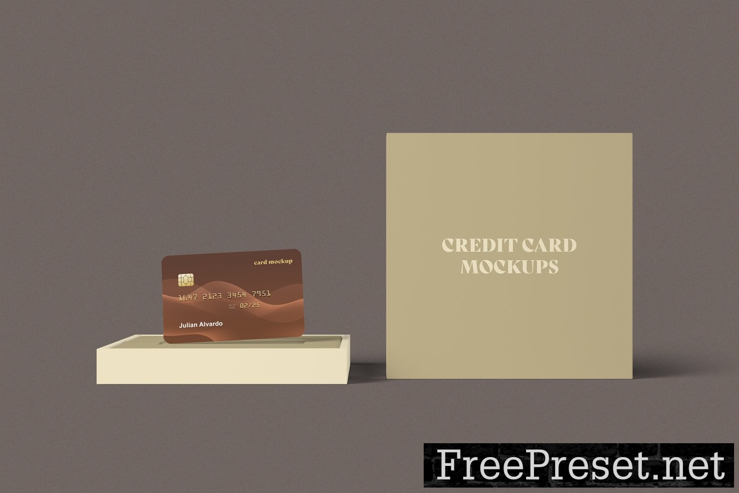 Credit Card with Box Mockups 10283654