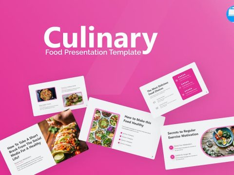 Culinary Creative Modern Food Geometric Keynote A6SVQ3D