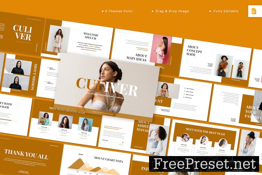 Culiver - Lookbook Google Slides Template QXRASQN