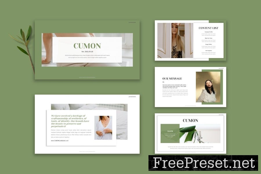 Cumon - Powerpoint Template P5NJMMA