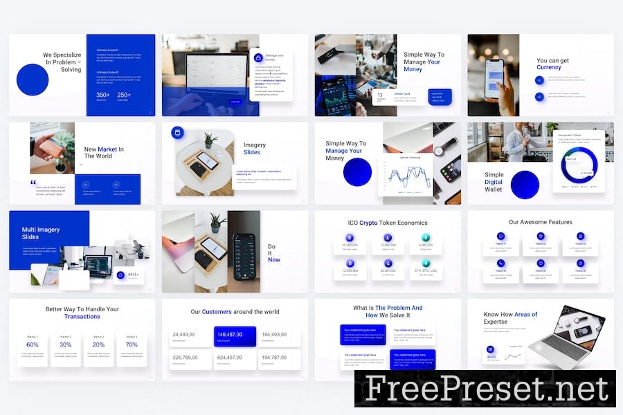 Currency Blue Modern Crypto Keynote MFDXWN9