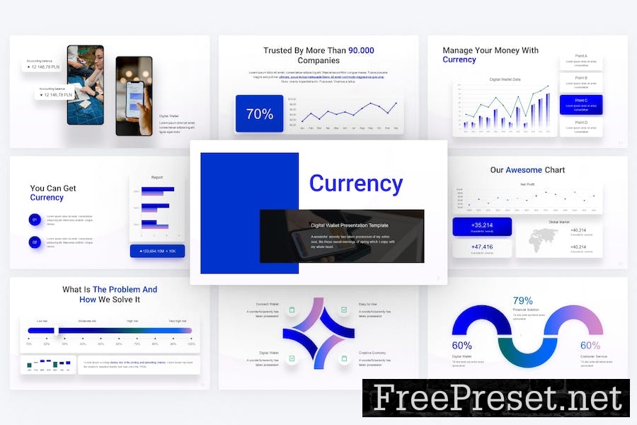 Currency Blue Modern Crypto Keynote MFDXWN9