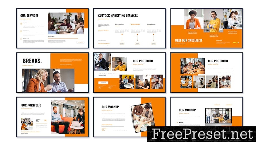 Custock - Business Presentation Keynote Template TK4CFUT