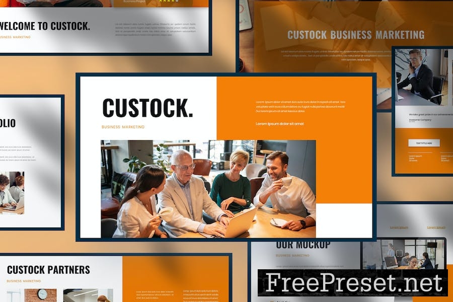 Custock - Business Presentation Keynote Template TK4CFUT