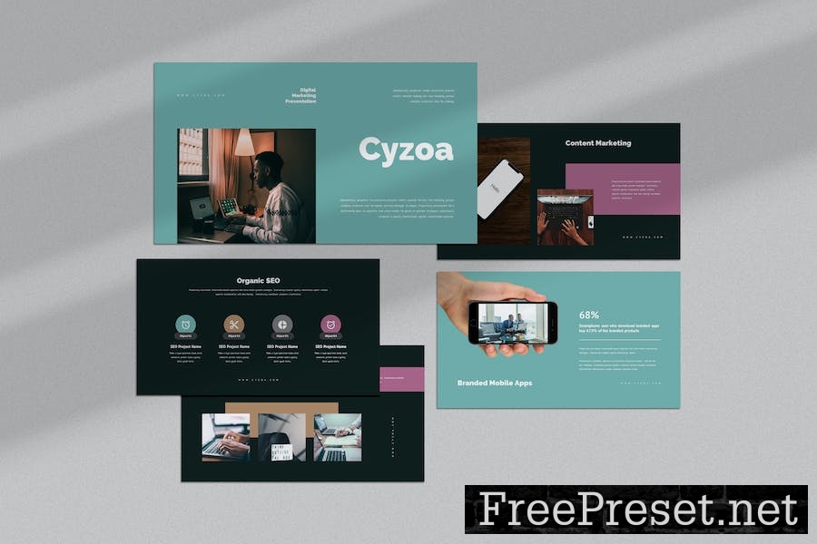 Cyzoa : Digital Marketing Keynote Template DDYM969