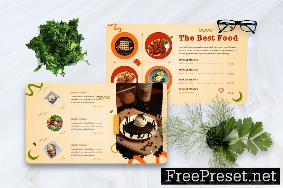 Daliso - Food & Beverage Googleslide Template FNP8UYM