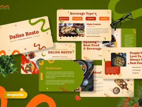 Daliso - Food & Beverage Googleslide Template FNP8UYM