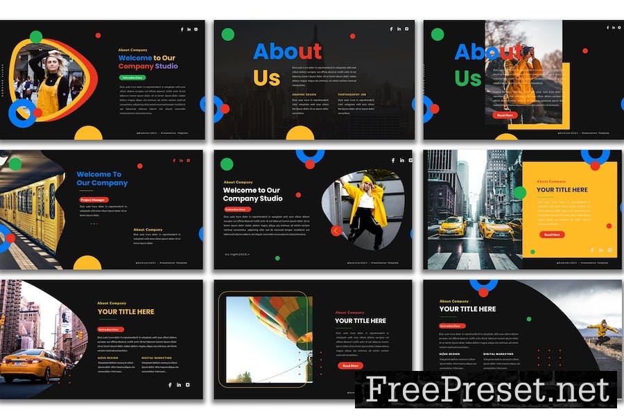 Damster Slides Google Slides Presentation Template REDG2ZM