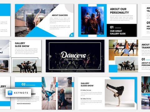 Dancers - Minimalism Keynote Template S2HKBHE