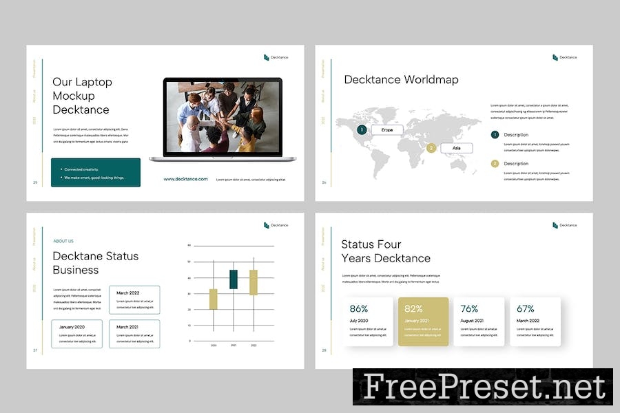 DECKTANCE - Business Pitch Deck Keynote FQNWVLZ