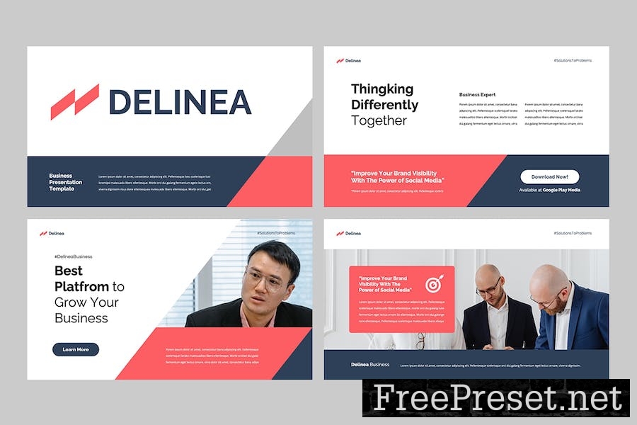 DELINEA - Business Keynote Template X28CRX2