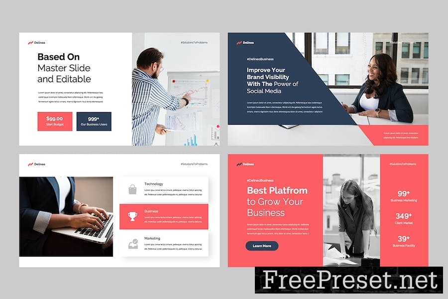 DELINEA - Business Keynote Template X28CRX2