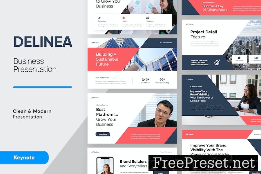 DELINEA - Business Keynote Template X28CRX2