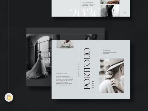 Designer Portfolio Google Slides Template SXGTBP8