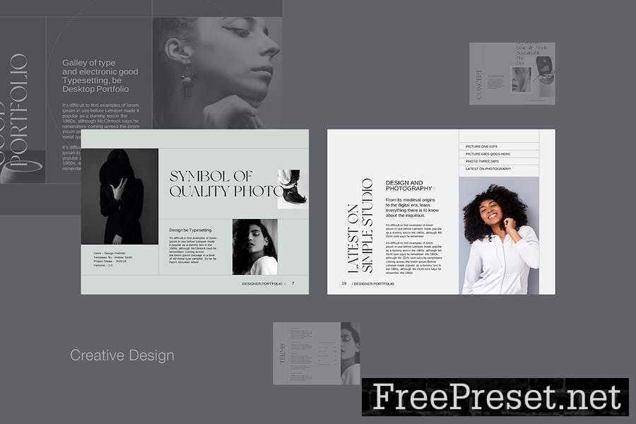 Designer Portfolio Keynote Template 8ELS2D9