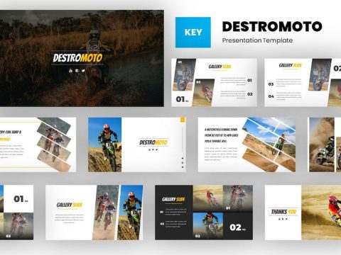 Destromoto - Motocross Keynote Template 9UUT7K2