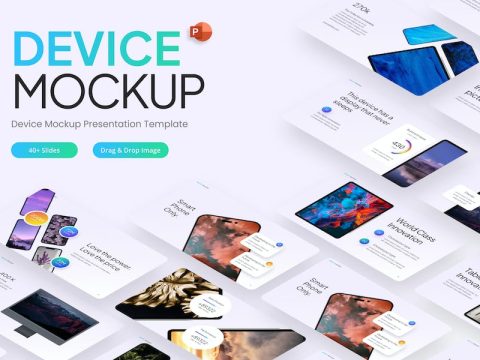 Device Mockup Professional PowerPoint Template 4Z2CRKD