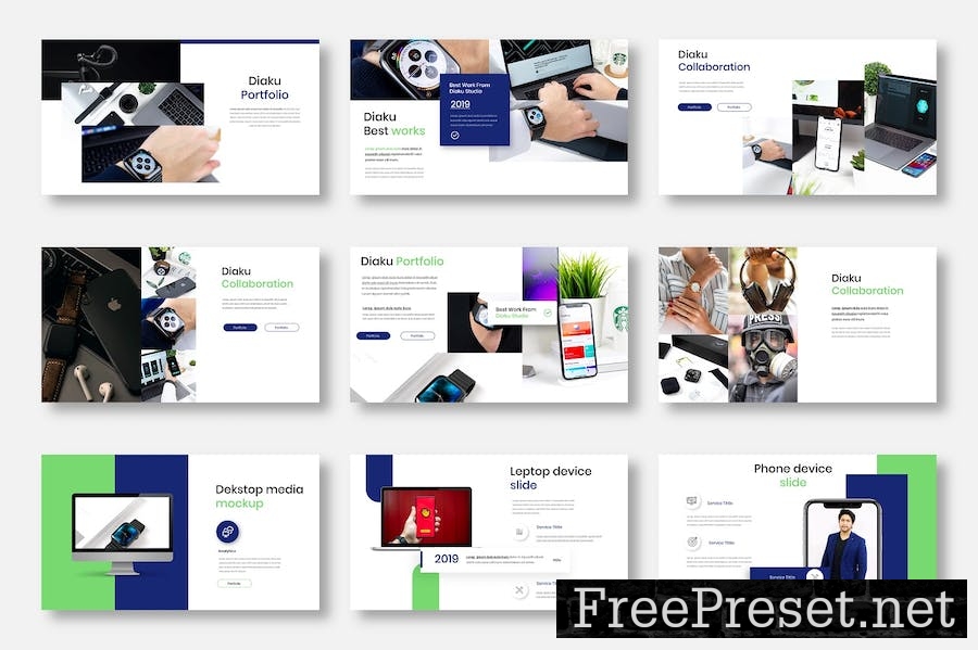 Diaku – Business PowerPoint Template 6Y2FY54