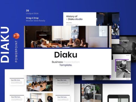 Diaku – Business PowerPoint Template 6Y2FY54