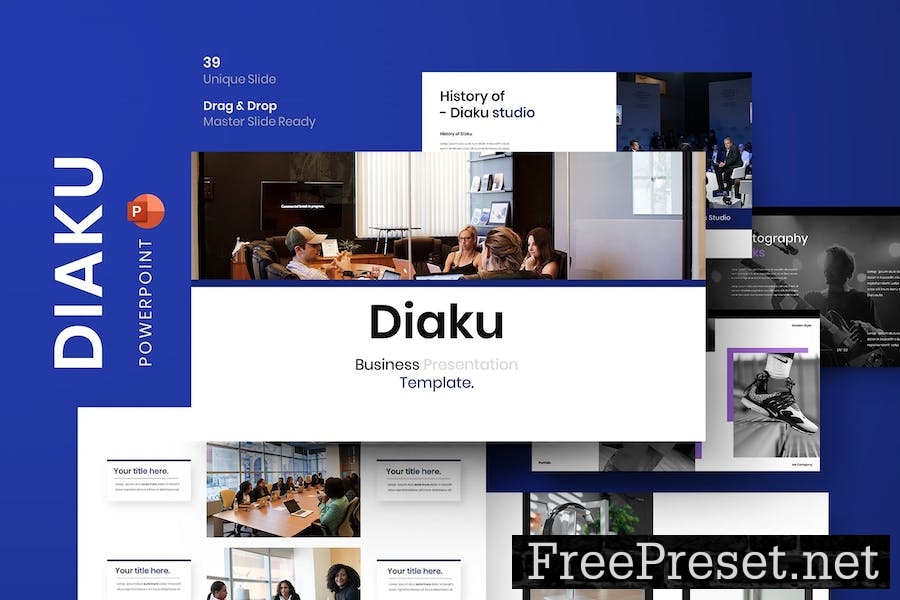 Diaku – Business PowerPoint Template 6Y2FY54