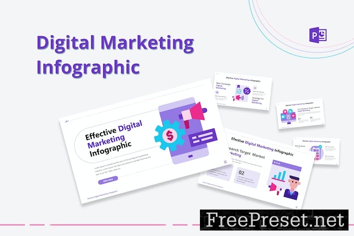 Digital Marketing Infographic Powerpoint VCY5LG9