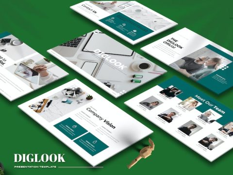 Diglook - Powerpoint Template TLLE34Q