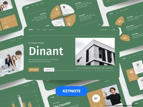 DINANT Digital Business Presentation Templates Key 9FM8D4D