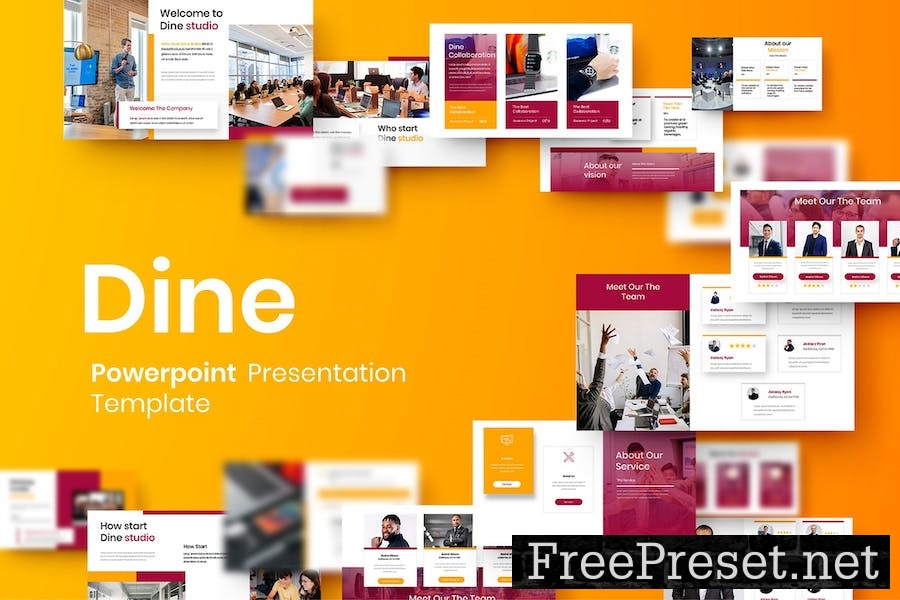 Dine – Business Keynote Template ZKUJLVQ