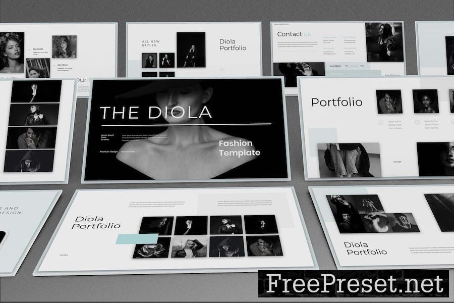 Diola Business Presentation Google Slide Template EWLEC7T