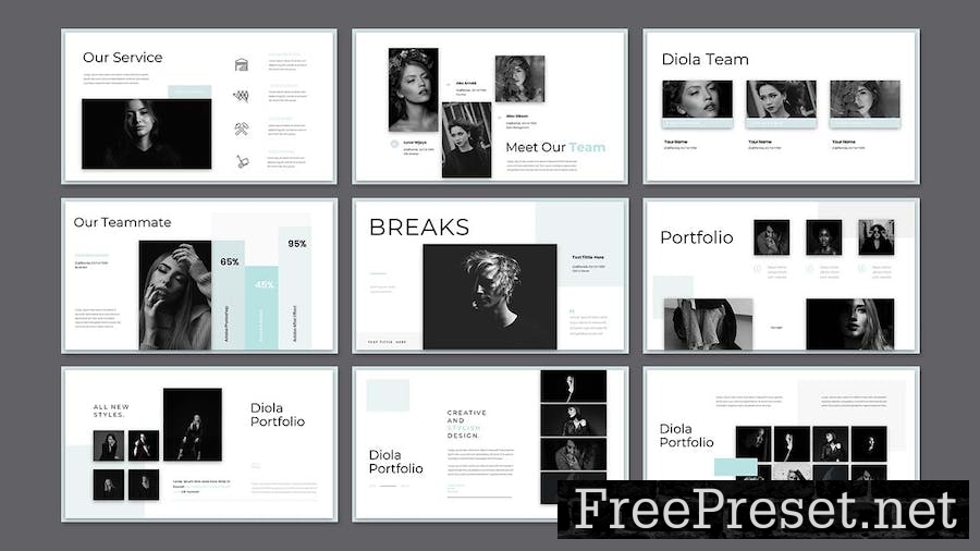 Diola - Business Presentation Keynote Template NKD6UXU