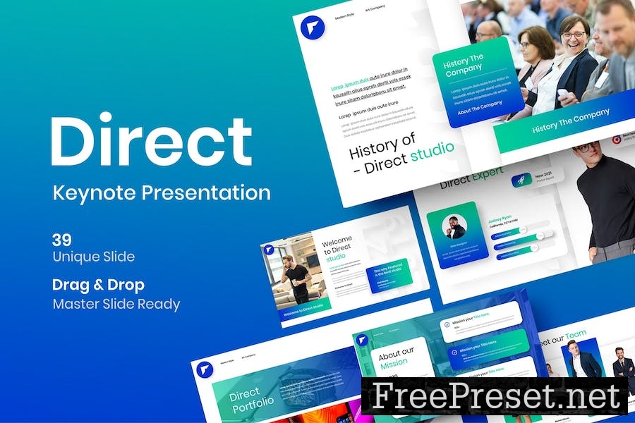 Direct – Business Keynote Template THYWPVP