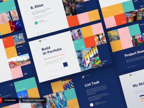 Disen - Portfolio PowerPoint Template GBQ6RCR